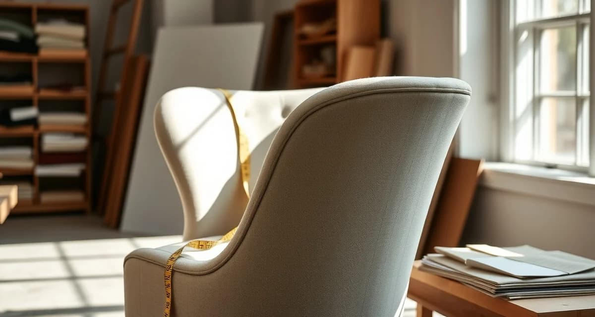 Professional fabric estimation for barrel chairs Barrel chair fabric yardage calculator showing curved seam measurements and fabric requirements for upholstered furniture.