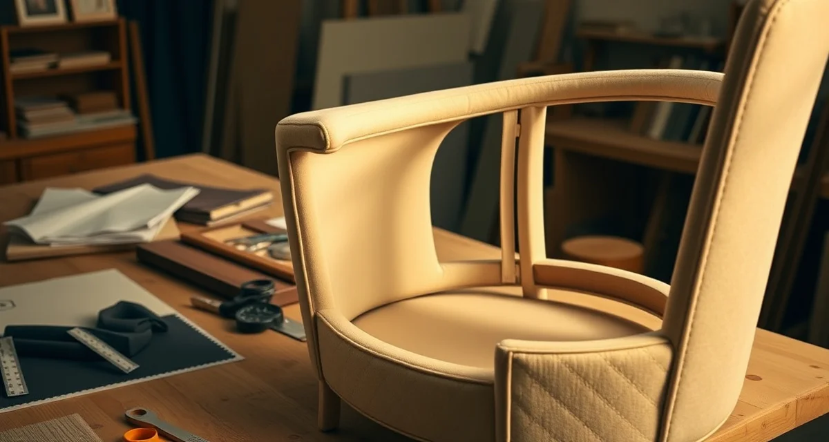 Calculating fabric yardage for barrel chair reupholstery Barrel chair reupholstery yardage guide showing curved back panel measurements and fabric layout for accurate upholstery estimation.