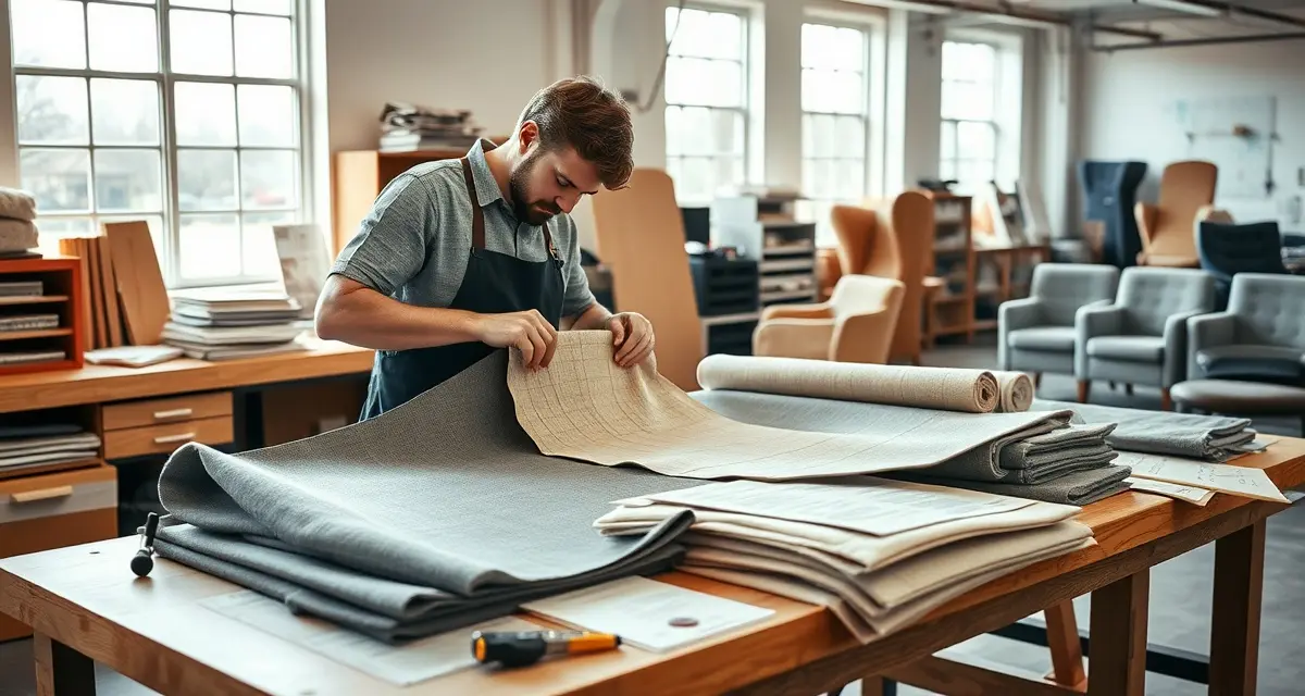 Commercial and residential upholstery side-by-side comparison Comparison of commercial vs residential upholstery projects showing differences in fabric durability, design, and project scale