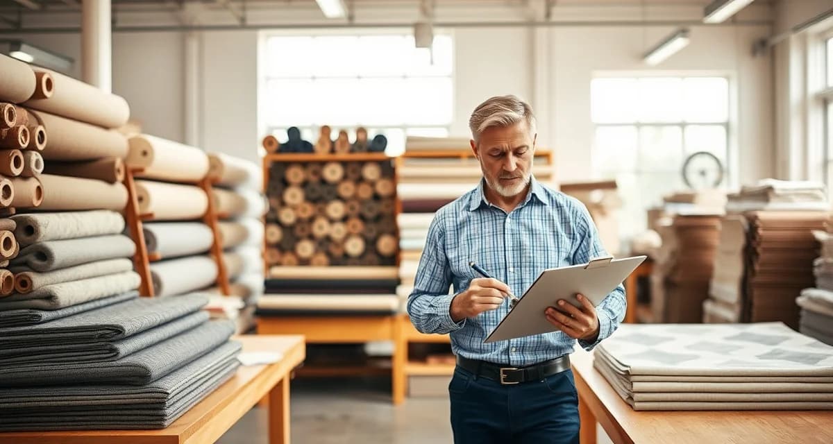 Preventing fabric shortfalls with zone-based calculation system Upholstery shop manager calculating fabric yardage by zone to prevent shortfalls and production delays
