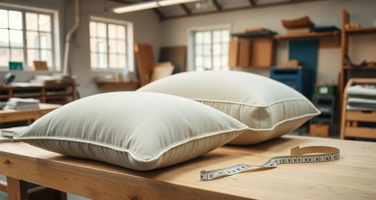 Cushion style fabric yardage comparison Knife-edge cushion and box cushion comparison showing different fabric yardage requirements and seam construction details for upholstery projects