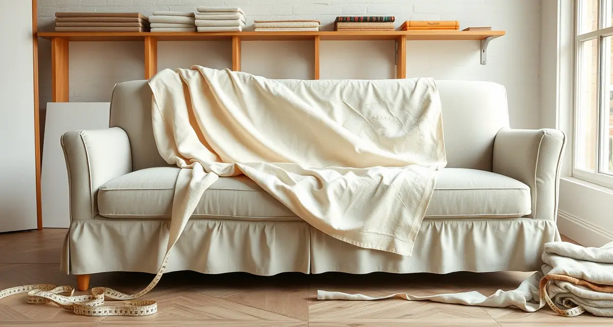 Fabric measurement diagram for skirted sofas Skirted sofa fabric yardage calculation guide showing frame measurements and skirt panel layout for upholstery shops