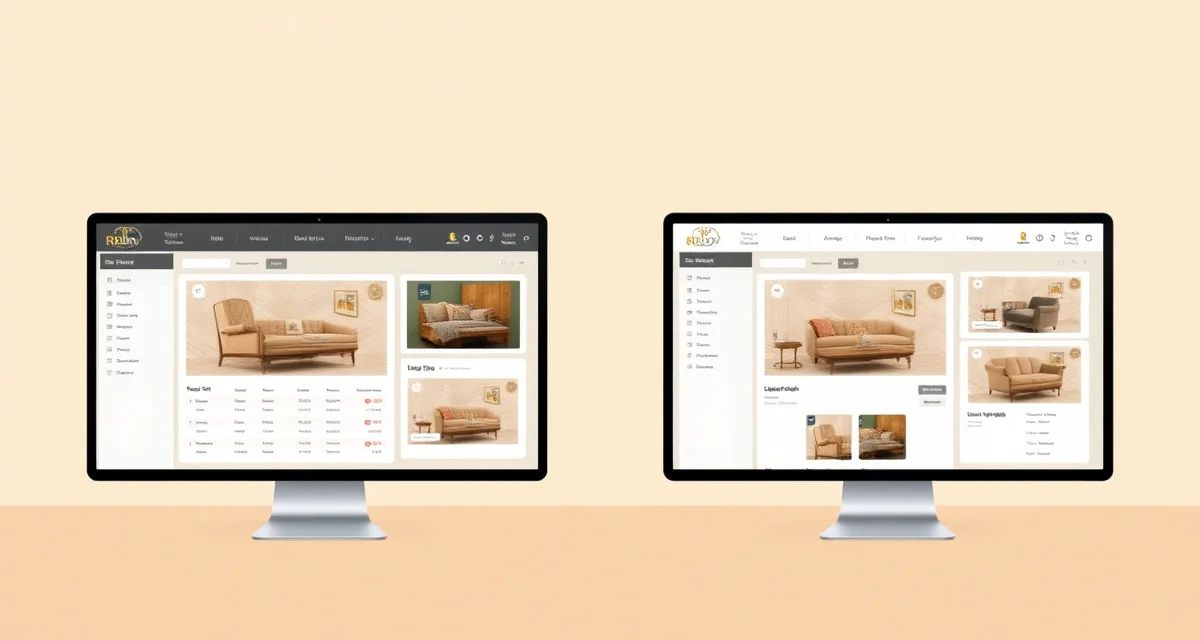Modern vs Legacy Upholstery Management Software Comparison of StitchDesk modern upholstery shop software versus legacy Dunham My Upholstery Shop system interfaces