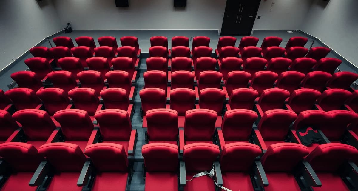 Theater Seat Fabric Measurement Guide Theater seating rows displaying fabric yardage requirements and upholstered seat construction details for accurate project planning