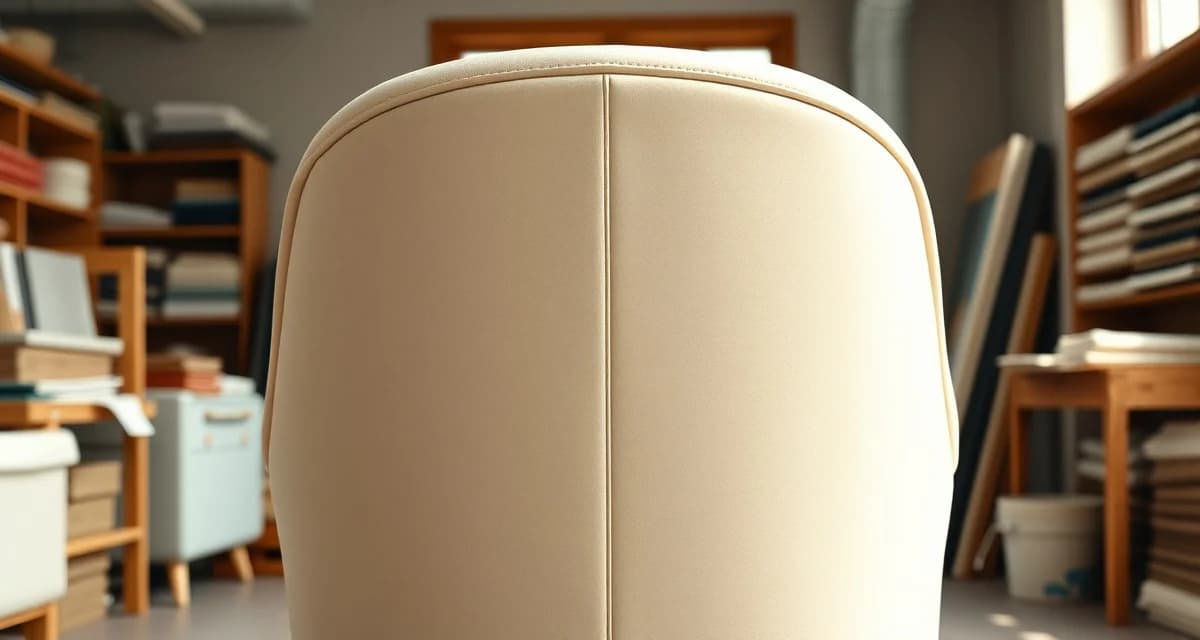 Measuring continuous curve on tub chair for fabric requirements Tub chair showing continuous curve measurement from back to seat panel for accurate fabric yardage calculation in upholstery projects.