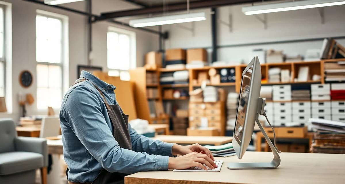 Missouri upholstery shop software platform Upholstery shop manager using StitchDesk software to manage multi-location client tracking across Missouri markets