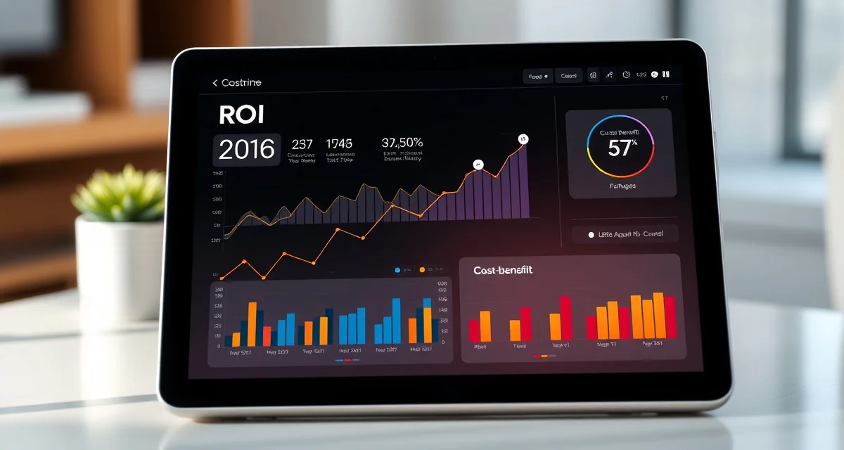 StitchDesk ROI calculation tool for upholstery shops ROI calculator interface showing financial return metrics for upholstery shop management software with cost payback analysis