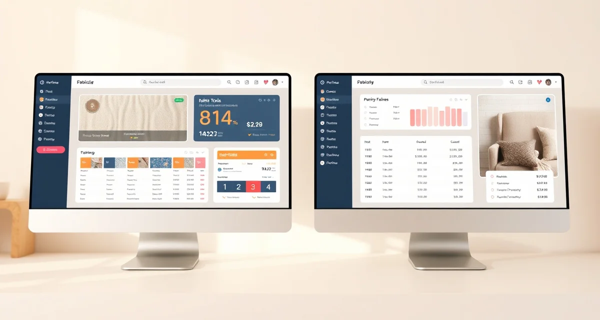 Upholstery shop management software feature analysis StitchDesk vs HouseCall Pro upholstery software feature comparison showing fabric tools and pricing differences