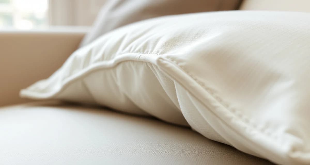 Upholstery welt piping trim detail Close-up of professionally sewn bias-cut welt piping trim on upholstery cushion seam showing quality finishing detail