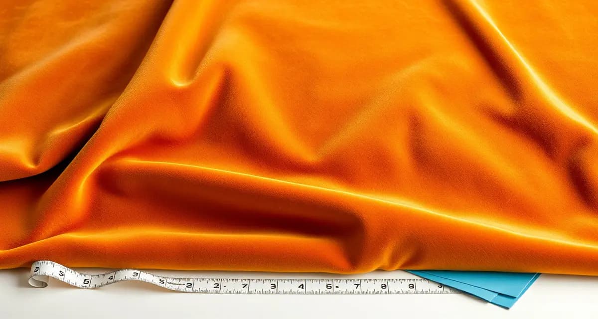 Nap direction affects velvet upholstery yardage requirements Velvet fabric nap direction comparison showing pile running in opposite directions with measuring tape for upholstery calculations