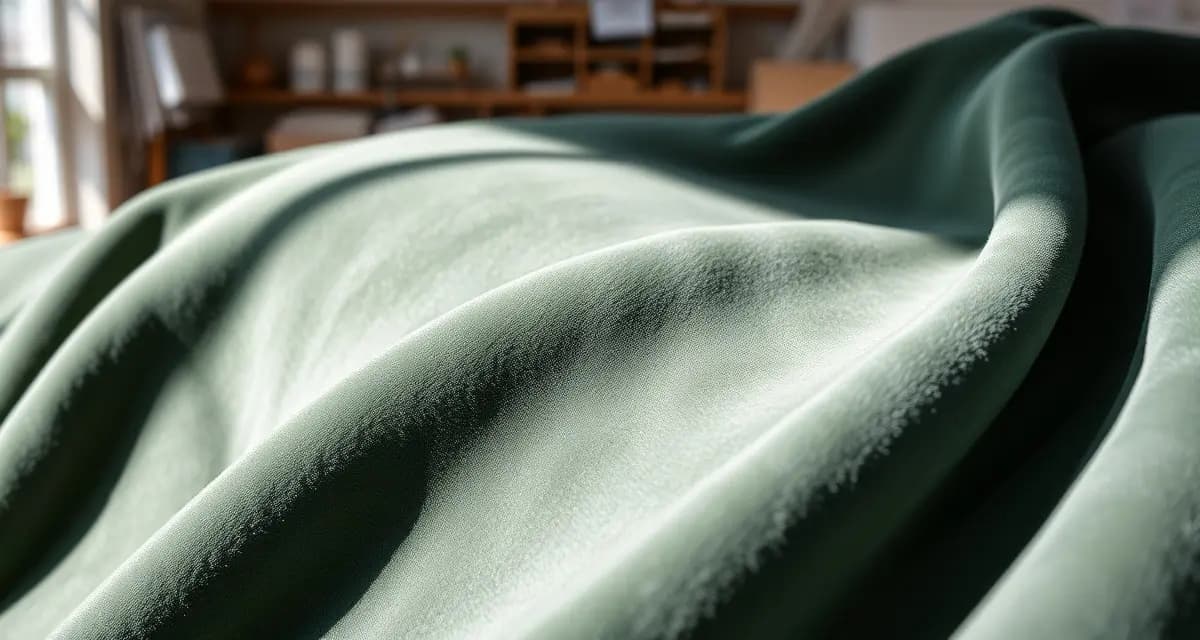 Understanding velvet nap direction for upholstery projects Velvet fabric nap direction demonstration showing light reflection variation in professional upholstery shop setting